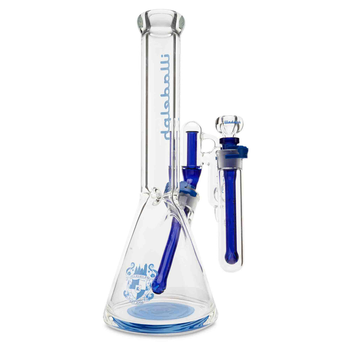 Blue Logo Illadelph Mini Beaker