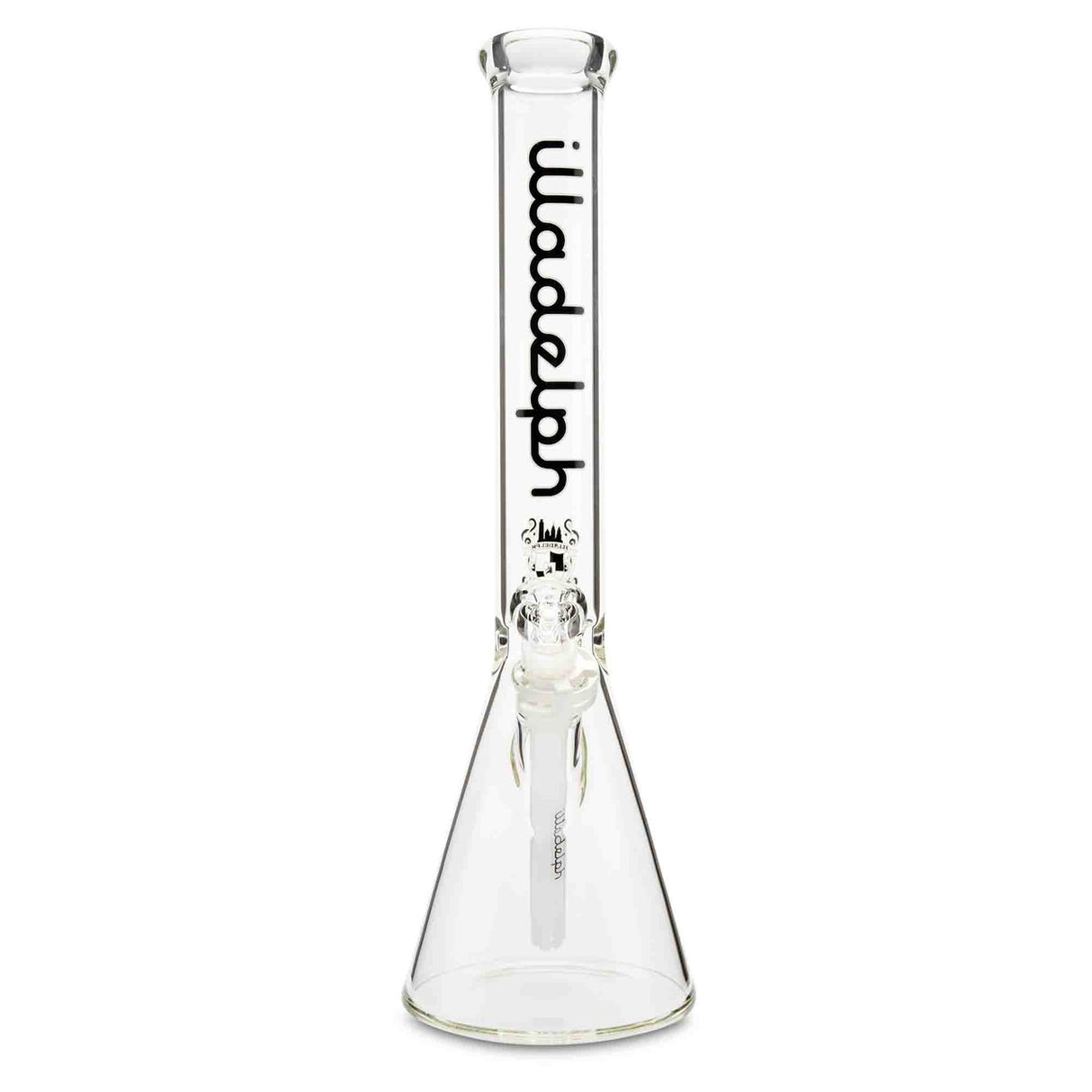 illadelph glass short beaker black water pipe for dry herbs