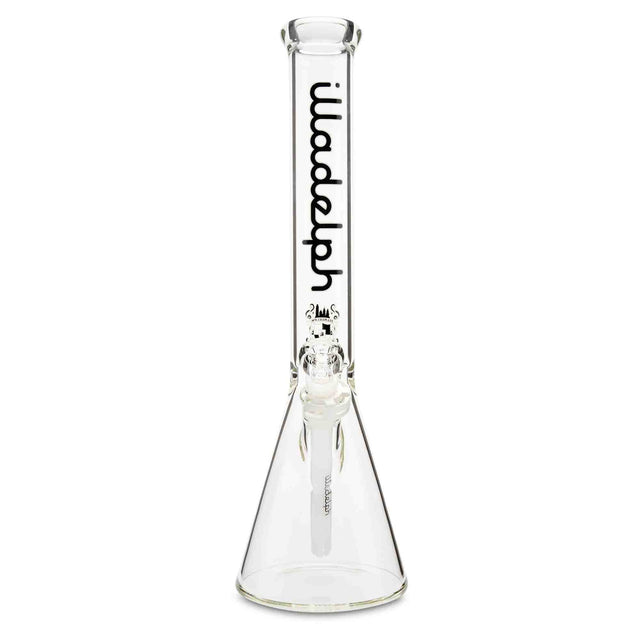 illadelph glass short beaker black water pipe for dry herbs