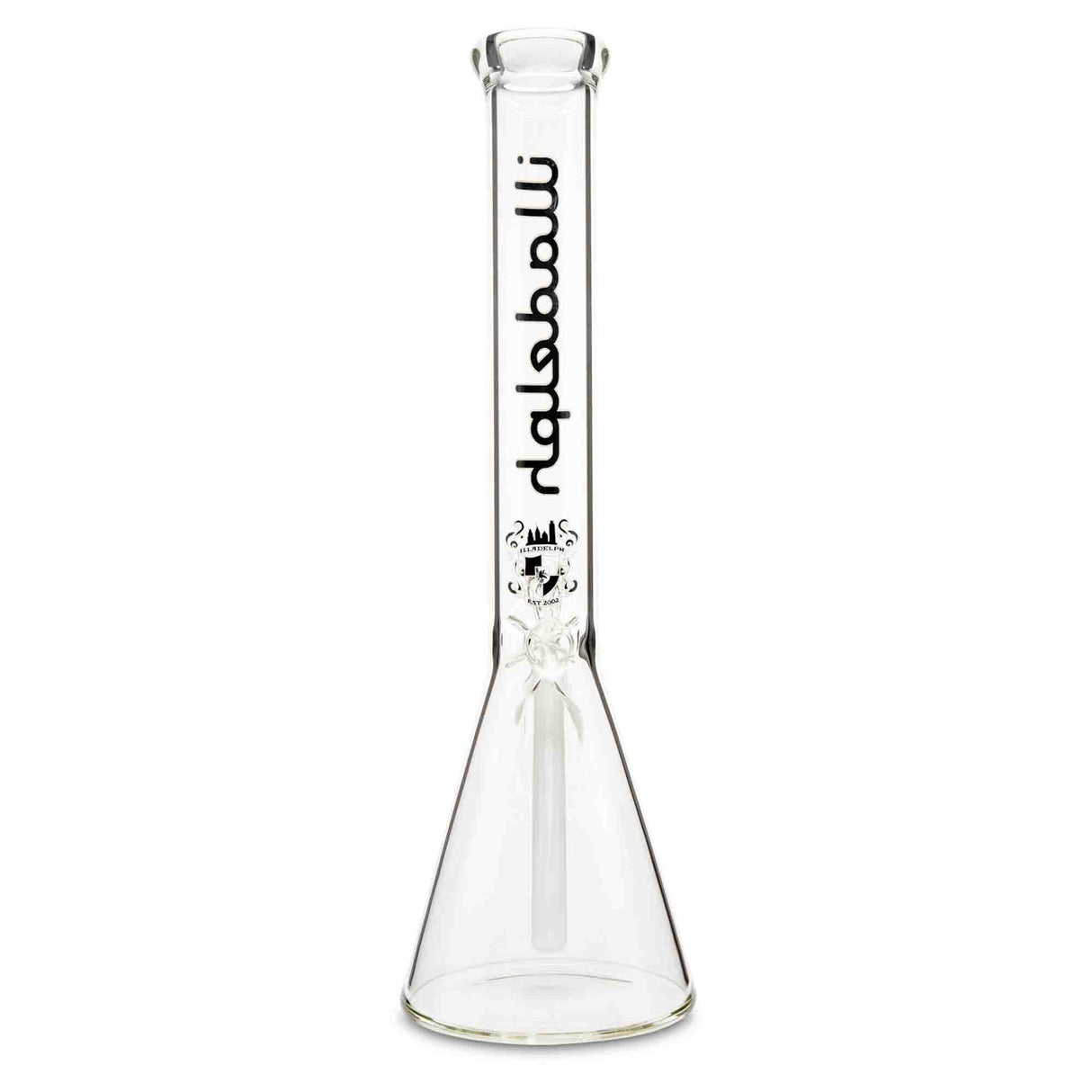 illadelph glass short beaker black in stock at cloud 9 smoke co