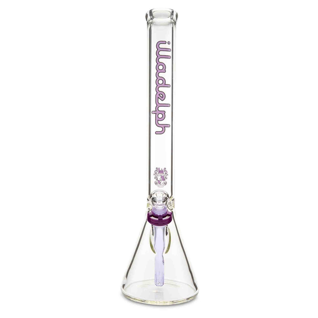 Illadelph glass tall beaker purple water pipe with 14mm slide