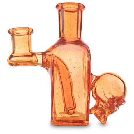 inkz glass potion bottle banger hanger with hand blown skull