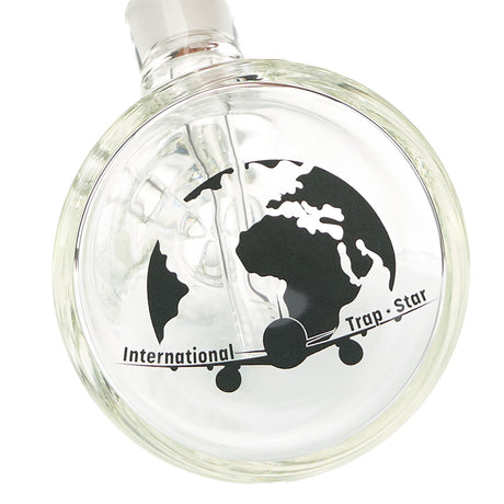 International Trap Star Chapo Thick Borosilicate Clear Glass Straight Tube Water Pipe