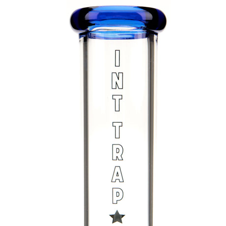 International Trap Star 7-inch thick glass beaker water pipe with colored glass accents 7