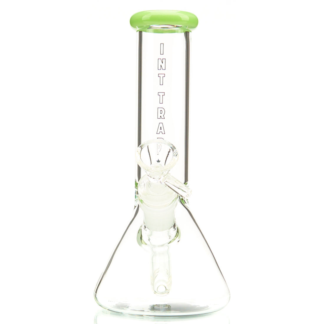 International Trap Star 7-inch thick glass beaker water pipe with colored glass accents 4