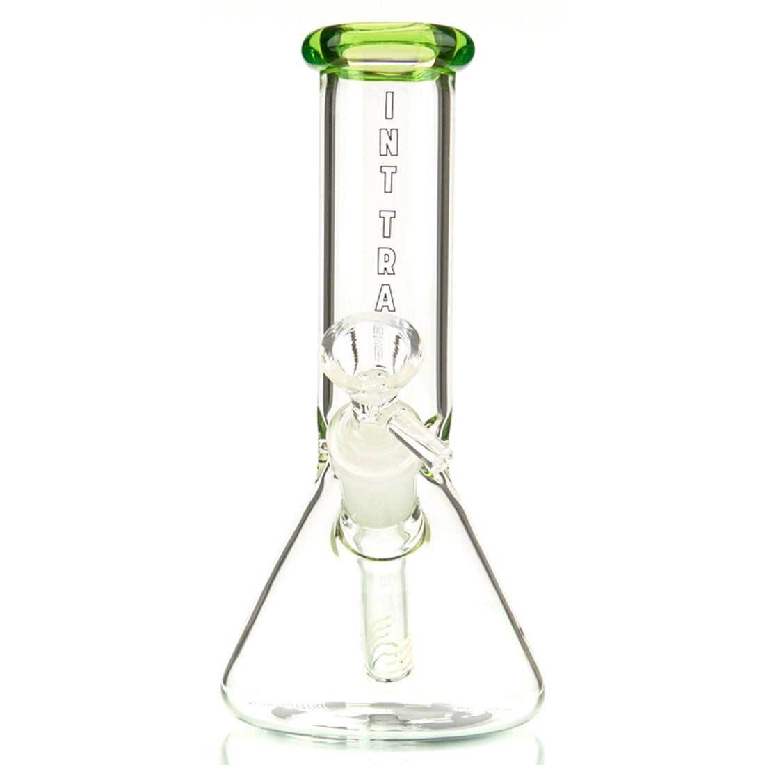 International Trap Star 7-inch thick glass beaker water pipe with colored glass accents 6