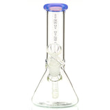 International Trap Star 7-inch thick glass beaker water pipe with colored glass accents 5