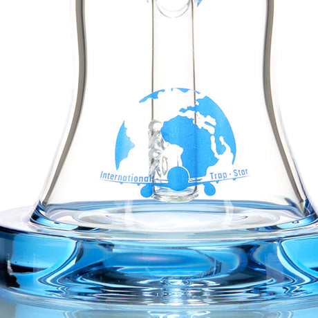 International Trap Star High End Thick Borosilicate Glass Water Pipe with Colored Accents 7