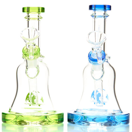 International Trap Star High End Thick Borosilicate Glass Water Pipe with Colored Accents