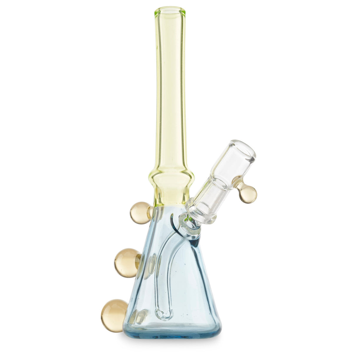 jon e walker mini tube slyme green and blue custom dab rig