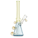 jon e walker mini tube slyme green and blue custom dab rig