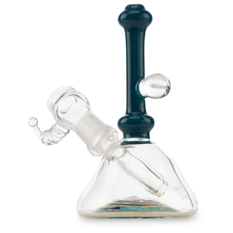 jon e walker reversed bottom mini tube with aqua azul neck rig