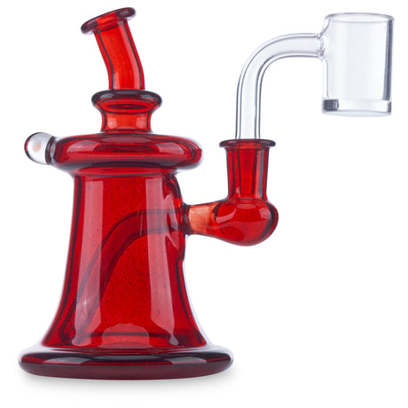 kentak glass banger hanger red elvis colored rig for smoking