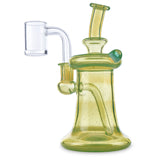 kentak glass banger hanger slyme green colored dab rig with 10mm joint