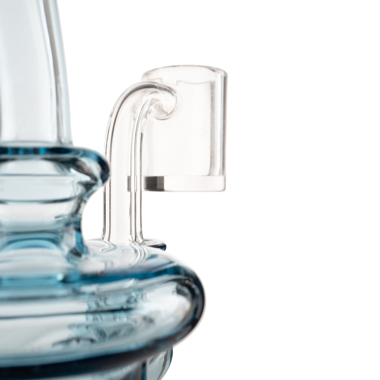 kentak glass banger hanger sky blue rig for smoking concentrates