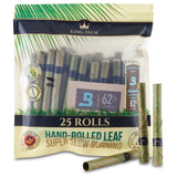 25 pack of king palm mini tobacco free pre rolled blunt tubes
