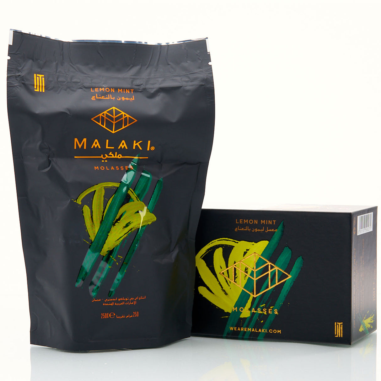 Malaki Molasses Hookah Shisha Premium Handcrafted Tobacco Lemon Mint Flavor