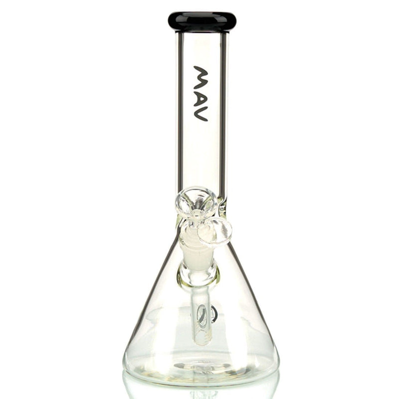 MAV Glass 10" Beaker with Removable Downstem and Colored Glass Mouthpiece