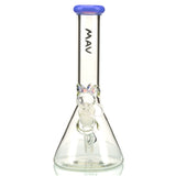 MAV Glass 10" Beaker with Removable Downstem and Colored Glass Mouthpiece