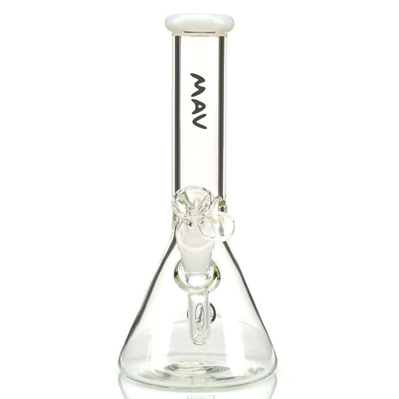 MAV Glass 10" Beaker with Removable Downstem and Colored Glass Mouthpiece
