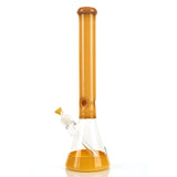 MAV Glass 18-inch Beaker Style Water Pipe Full-Color in Butter Yellow