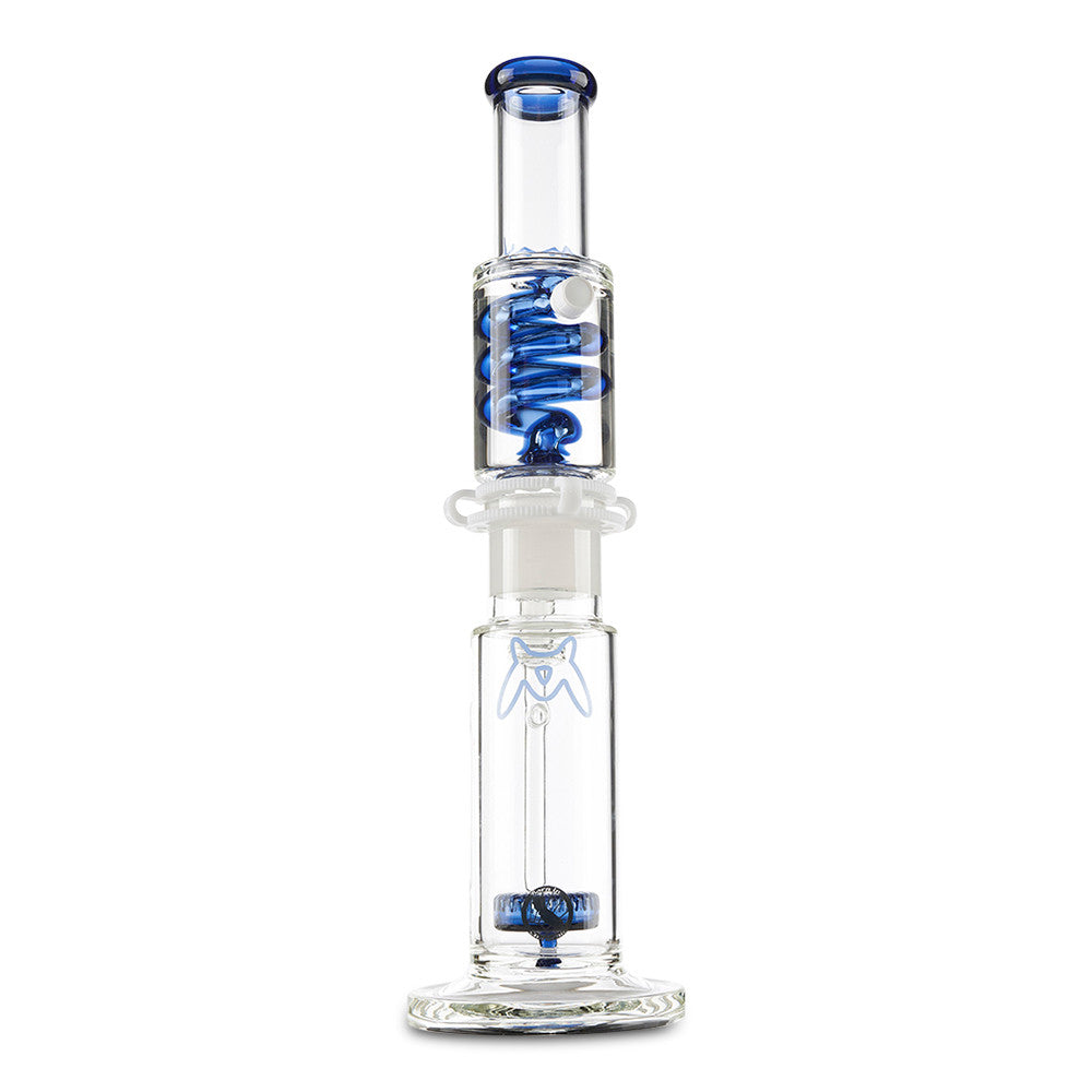 12 Glycerine Filled Inline Glass Water Pipe