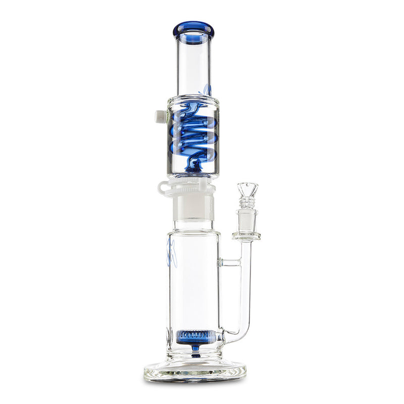 mav glass blue detachable freeze coil for smoking dry herbs