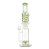 mav glass light green detachable freeze coil bong water pipe for herbs