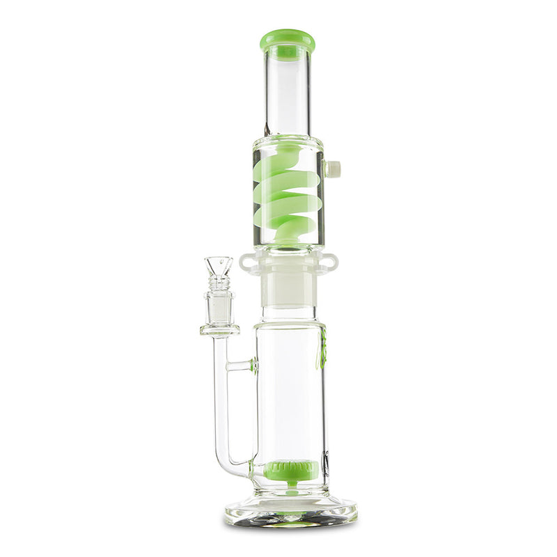 mav glass mint green detachable freeze coil glass bong for smoking