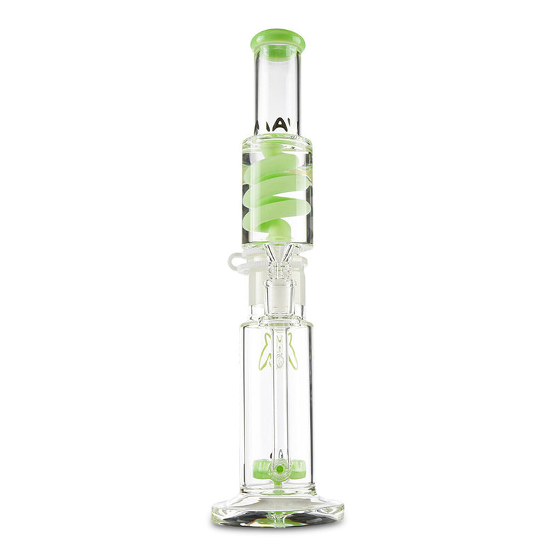 mav glass mint green detachable freeze coil bong with 14mm glass slide