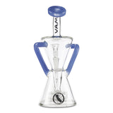 mav glass purple slitted puck recycler water pipe rig for concentrates