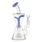 mav glass purple slitted puck recycler rig for smoking concentrate