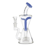mav glass purple slitted puck recycler for oil and wax