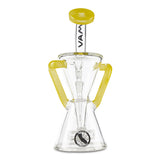 mav glass yellow slitted puck recycler for dabbing wax and oil