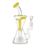 mav glass yellow slitted puck recycler for dabbing