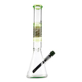mav glass green wig wag beaker water pipe bong for sale online
