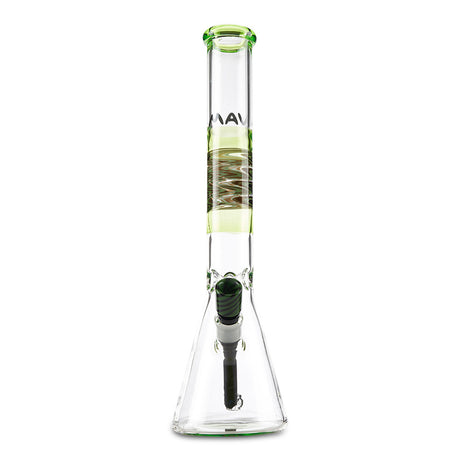 mav glass green wig wag beaker for smoking dry herbs and flower