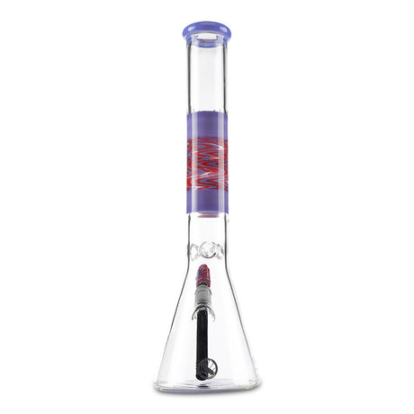 mav glass purple wig wag beaker for smoking herbs