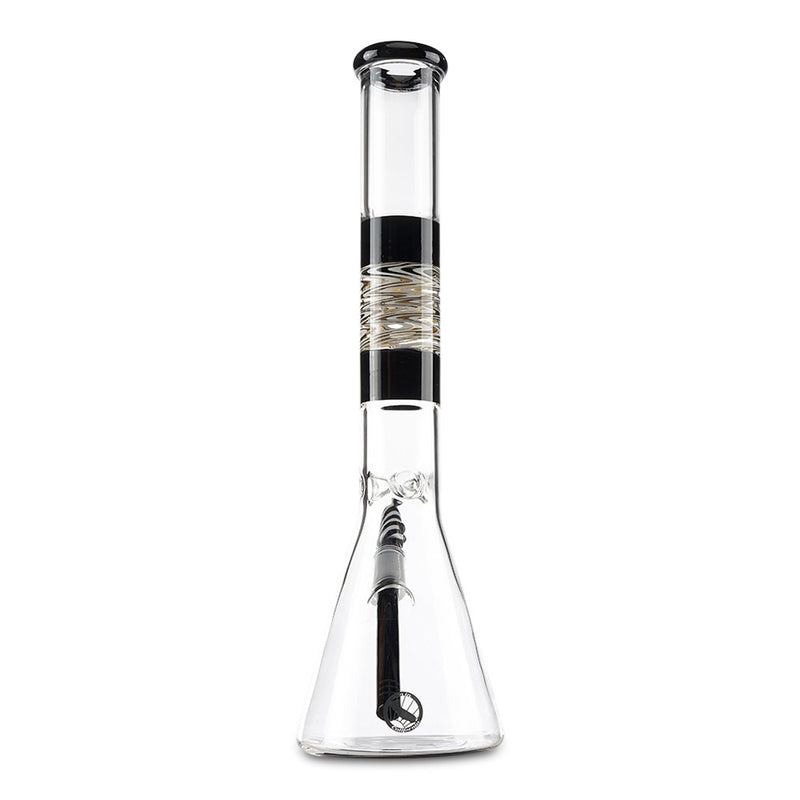 mav glass black wig wag beaker bong for smoking dry herbs