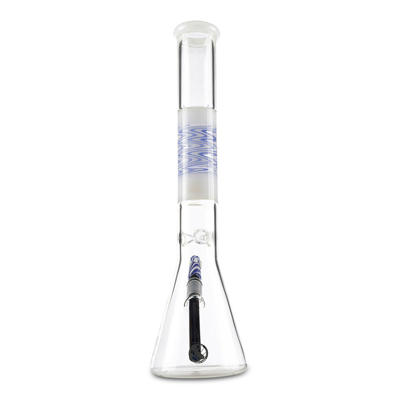 mav glass white wig wag water pipe beaker glass bong for herbs