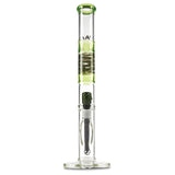 mav glass green wig wag straight tube water pipe bong for sale online