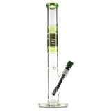 mav glass green wig wag straight tube for dry herbs and flower