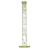 mav glass green 9mm double ufo straight tube water pipe for sale