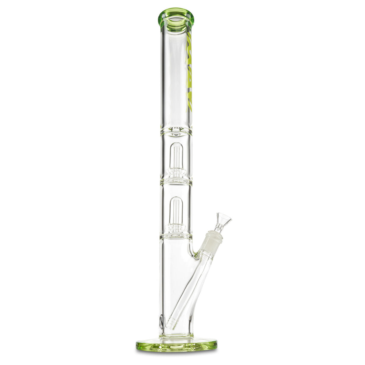 mav glass green double ufo straight tube bong for sale online