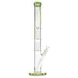 mav glass green double ufo straight tube bong for sale online