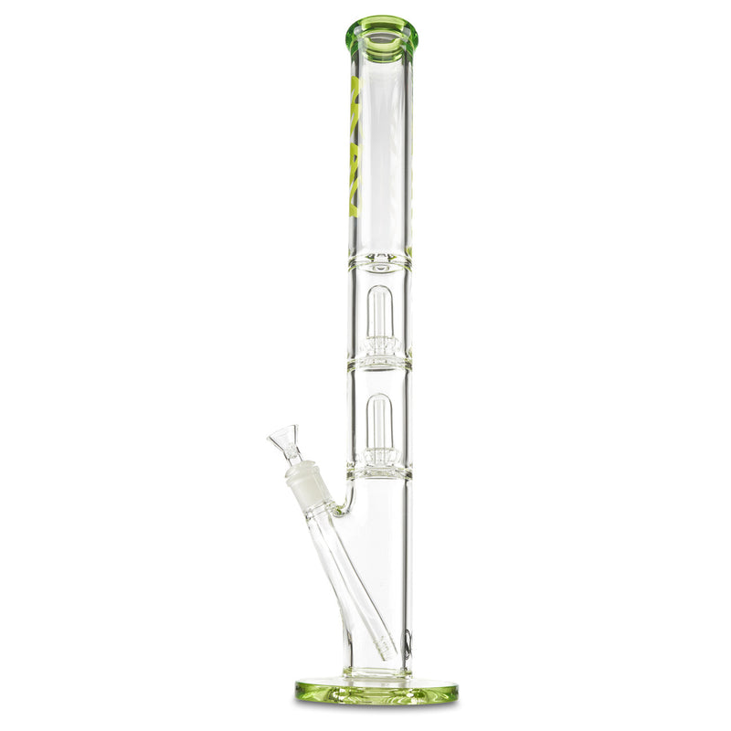 mav glass green double ufo straight tube for dry herbs