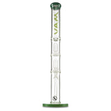 mav glass dark green double ufo straight tube water pipe for herbs