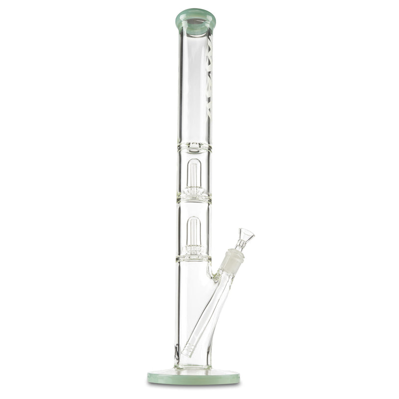mav glass mint green double ufo straight tube with 14mm glass slide