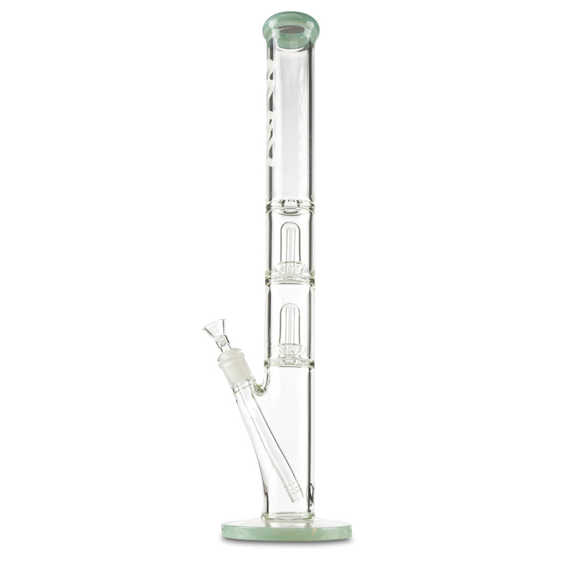 mav glass mint green double ufo glass straight tube bong for cheap