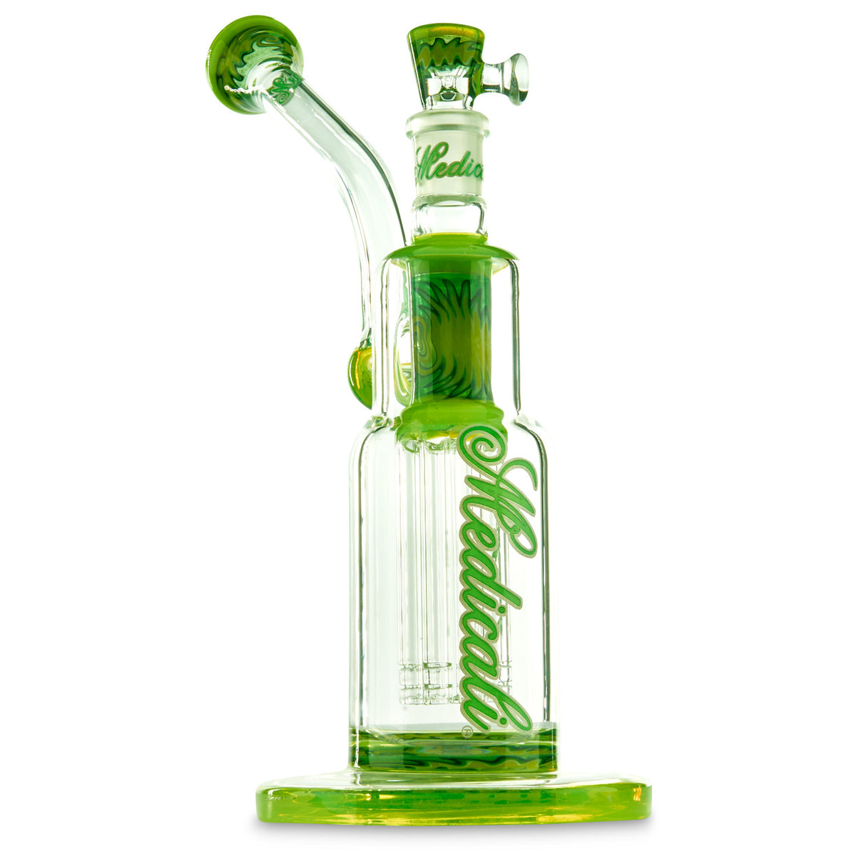 custom medicali fully worked wig wag water pipe with tree perc